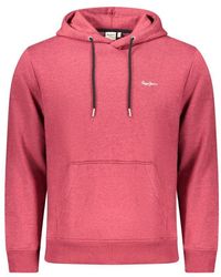 Pepe Jeans - Rode Polyester Sweatshirt - Lyst
