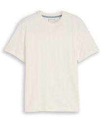 Tom Tailor - Structure T-Shirt - Lyst