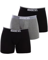 DIESEL - Pack-3 Katoenen Stretch Lange Boxers 00skme-0gdac Man - Lyst