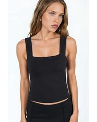 Hiccup - Square Collar Knitted Top - Lyst