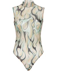 Philipp Plein - Tops ,Roze ,Polyester Tulle Body Sleeveless Flame - Lyst