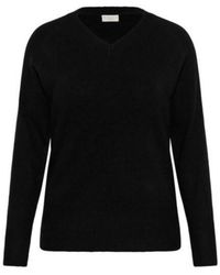 Kaffe - Kcniela V-Neck Pullover - Lyst