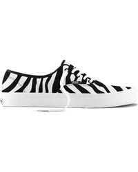 Vans - Authentic Animalier Zebra Trainers - Lyst