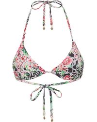 Philipp Plein - Swimwear Top Triangle Bra Chain Flower - Lyst