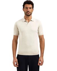 No Excess - Pullover Short Sleeve V-Polo Melang Desert - Lyst