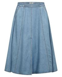 Freequent - Milo Skirt 208292 Light Denim - Lyst