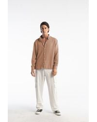 Giesto - Übergroßes Button-Down Langarmhemd - Lyst
