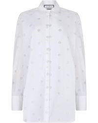 Philipp Plein - Regular Fit Shirt Monogram Crystal - Lyst