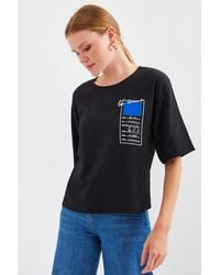 Bigdart - Printed Crew Neck Short Sleeve T-Shirt - Lyst