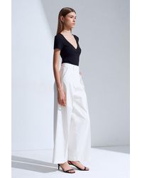 Dilvin - High-Waist Pleated Wide-Leg Trousers - Lyst