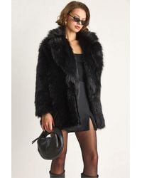 Bianco Lucci - Faux Fur Coat - Lyst