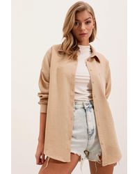 Bigdart - Linen Blended Shirt With Button Closure - Lyst