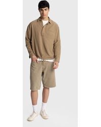 Giesto - Relaxed Cotton Long-Sleeve Shirt With Tie Detail - Lyst
