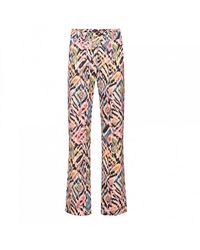 Red Button - Co Broek Tamara Multi Ikat Flamingo - Lyst