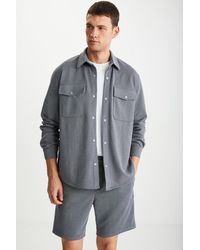 Grimelange - Long Sleeve Shirt Collar Overshirt - Lyst