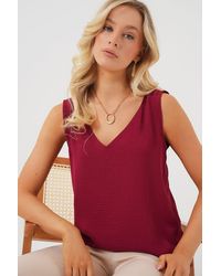 Bigdart - V-Hals Pull-On Blouse - Lyst