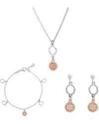 Orphelia - 'Maite' 925 Sterling Set: Chain + Bracelet + Earrings - Lyst