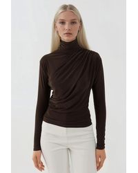 Hiccup - Elegant Soft Touch Long Sleeve Knitted Top - Lyst