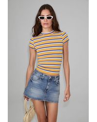 Grimelange - Slim Fit Crop Crew Neck T-Shirt - Lyst