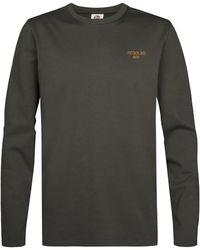 Petrol Industries - Katoen T-Shirt Met Lange Mouwen Miller - Lyst