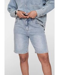 Geisha - 61049-10 830 Jeans Shorts Stones Bleached Denim Stones - Lyst