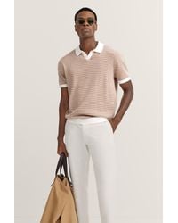 Bugatti - Herren Gebreide Katoenen Polo Met Korte Mouwen - Lyst