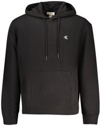 Calvin Klein - Zwarte Katoenen Sweatshirt - Lyst