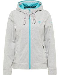 Schmuddelwedda - Functionele Jas Dames Licht Grijs Gem - Lyst