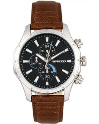 Breed - Lacroix Chronograph Leather-Band Watch - Lyst