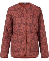 Regatta - Ladies Maia Shadow Flower Quilted Jacket (Dark Cherry) - Lyst
