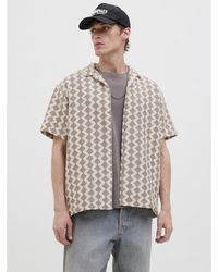Jack & Jones - Jorsummer Luke Texture Resort Shirt - Lyst