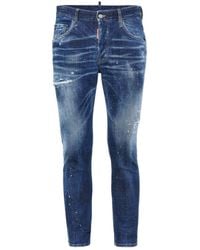 DSquared² - Skater Destroyed Denim Slim Fit Jeans - Lyst