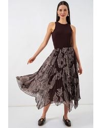 Bigdart - High Waist A-Line Midi Skirt - Lyst