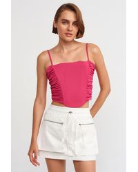 Dilvin - High-Waist Cotton Poplin Cargo Mini Skirt - Lyst
