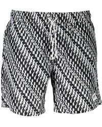 KARL LAGERFELD - Witte Polyester Mannen Zwem Boxershort - Lyst