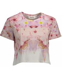 Desigual - Katoenen Tops & T-Shirt - Lyst
