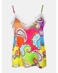 Mucho Gusto - Slip Top Met Paisley - Lyst
