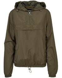 Urban Classics - Pull Over Windjack (Donkere Olijf) - Lyst