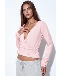 Busem - Belted Ribbed Knit Cardigan - Lyst