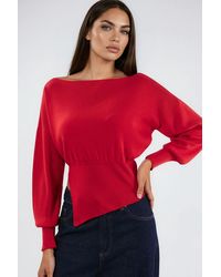 Hiccup - Boat Neck Thickness Knit Sweater - Lyst