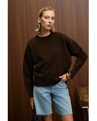 Grimelange - Oversized Ribbed Crew Neck Jumper - Lyst