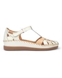 Pikolinos - Leather Semi-Open Wedge Sandal Shoes - Lyst