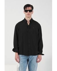 Giesto - Regular Fit Button-Up Long Sleeve Tencel Shirt - Lyst