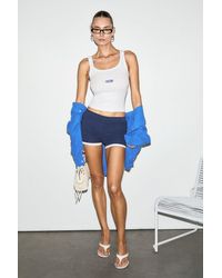 Grimelange - Ribbed Embroidered Crop Cami - Lyst
