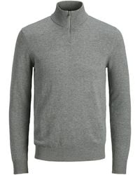 Jack & Jones - Trui Emil Knit Half Zip - Lyst