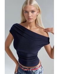 Hiccup - Asymmetrical Neck One-Shoulder Sandy Blouse - Lyst