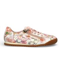 Laura Vita - Tivanao-05 Rose Floral Leather Trainers Zip Sneaker Shoes - Lyst