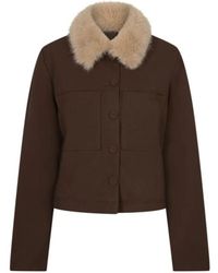 Red Button - Jacket & Fur Color - Lyst