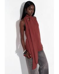 Hiccup - Halter Neck Scarf Detail Top - Lyst