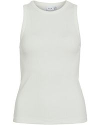 Vila - Visola/L Tank Top Noos 14101757 Snow - Lyst
